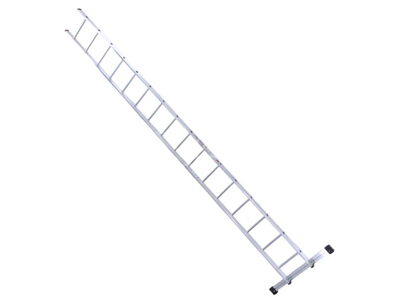 Ladder met rechte voet + balk 1x16 sporten | Euroline 