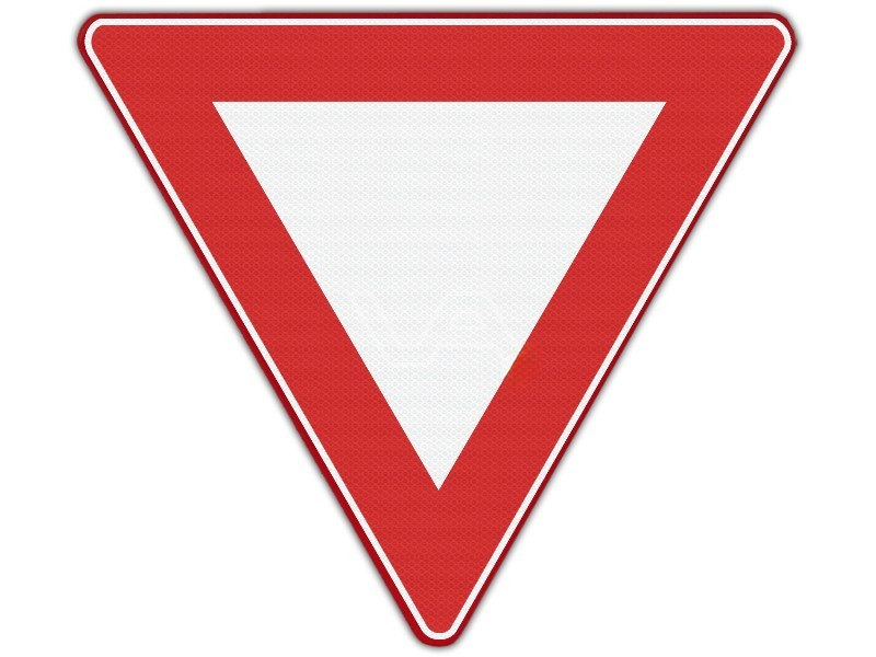 Verkeersbord B06 RVV - Voorrang verlenen