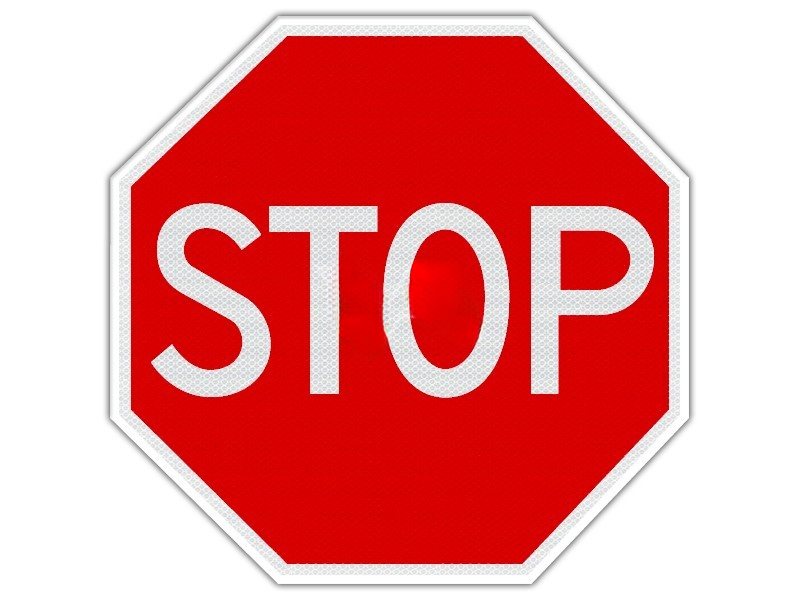 Verkeersbord RVV B07 - Stop