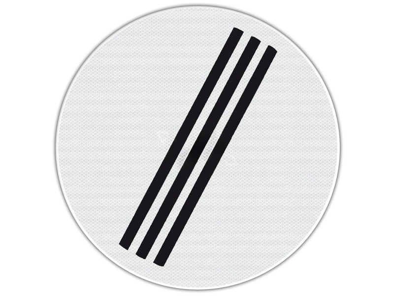 Verkeersbord RVV F08 - Einde alle verboden