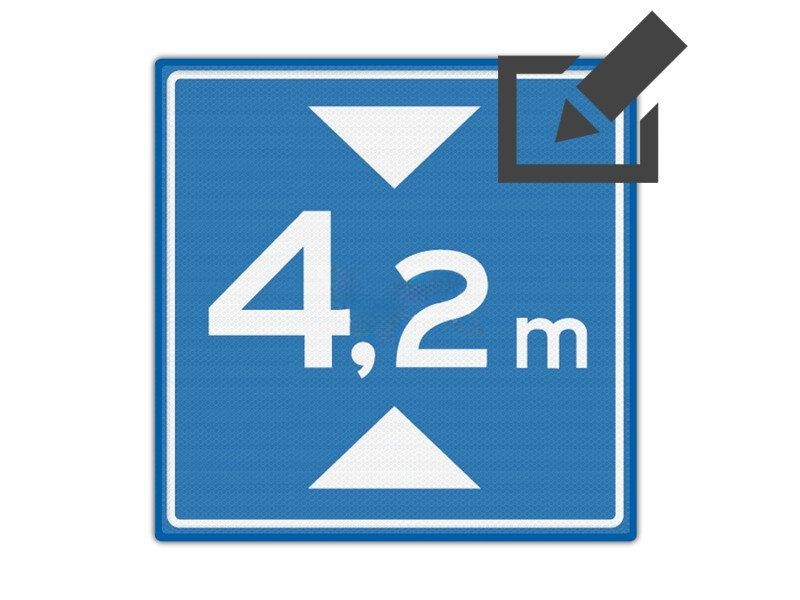 Verkeersbord RVV L01 - Hoogte onderdoorgang | v60