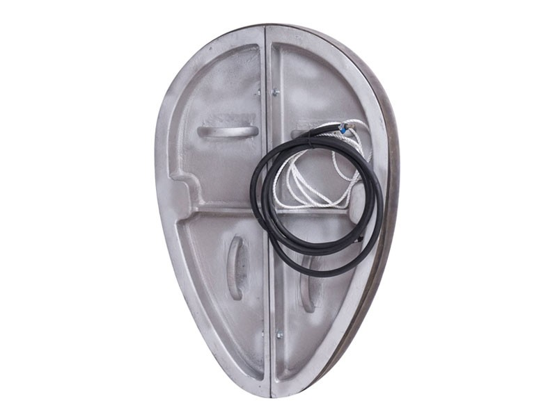 Rioolafsluiter Lansas eivormig aluminium 1000 x 1500 mm 2-delig