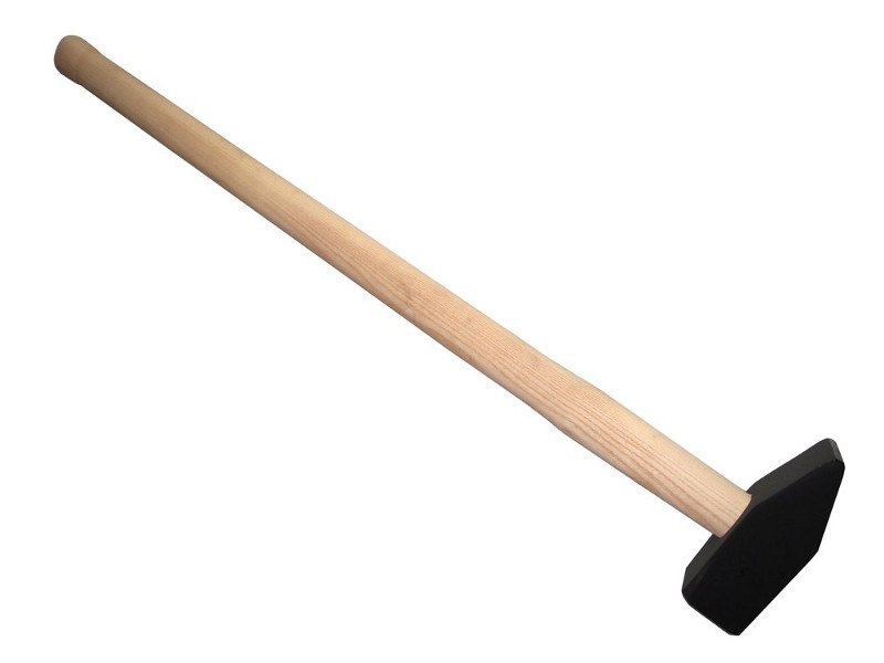 Voorhamer met houten steel