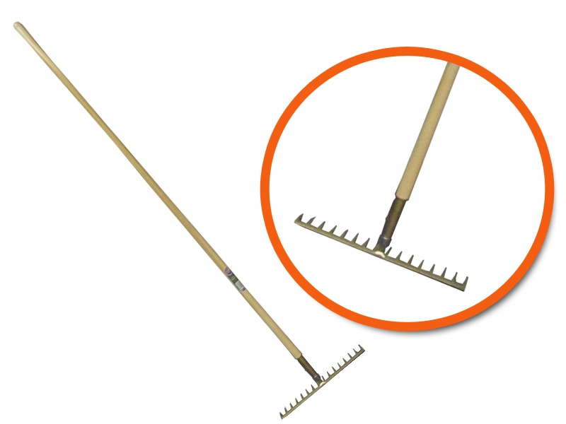 Hark asfalt rechte steel 170 cm 14 of 16 tands