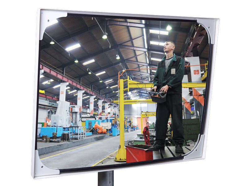 Industriespiegel polycarbonaat rechthoek