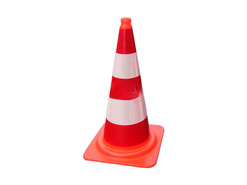 Verkeerskegel 75cm klasse III reflectie