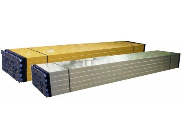 Metselprofiel aluminium B65 met spindel en kunststof klossen