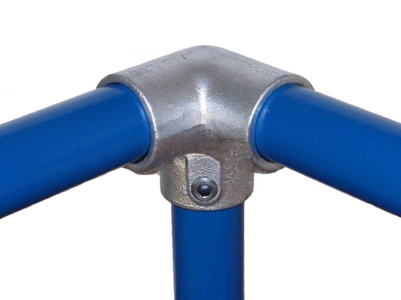 Buiskoppeling Interclamp IC-128 3-weg 90º elleboog 48 mm