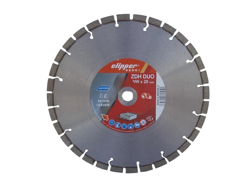 Diamantzaagblad Clipper ZDH DUO - asgat 20 mm - Beton Diamantzaagblad Clipper ZDH DUO - asgat 20 mm - Beton