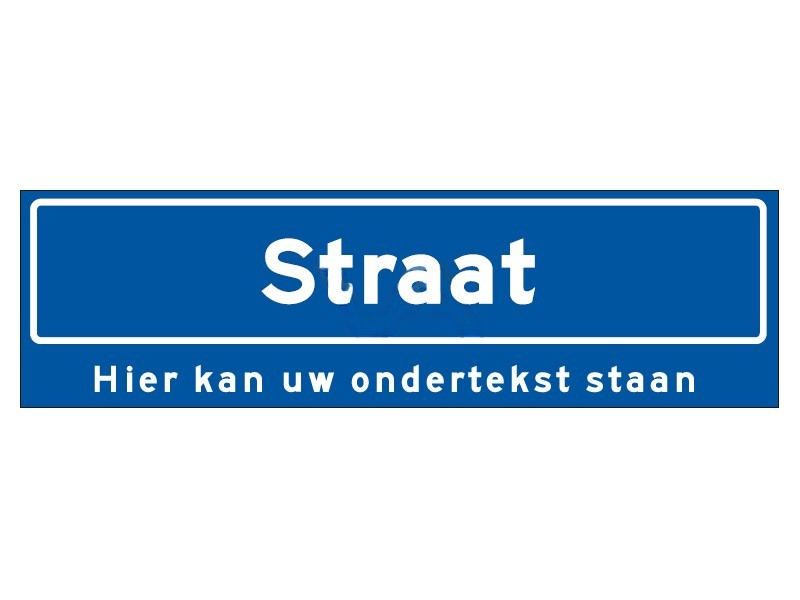 Straatnaambord N01 | 50 x 20