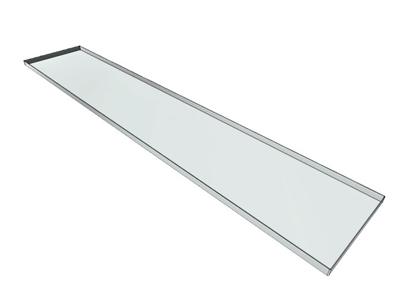 Legplank lang 280 cm voor materiaalcontainer