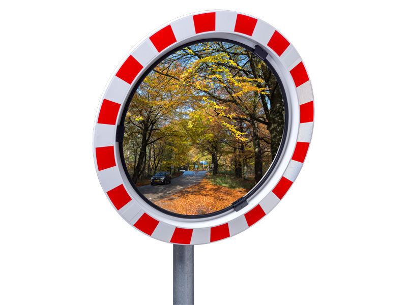 Verkeersspiegel glas rond