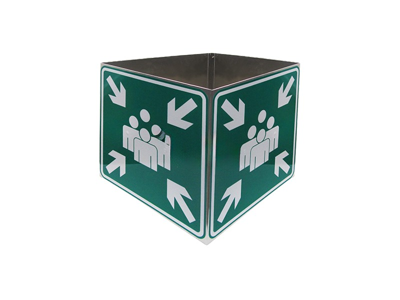 Bord Verzamelplaats kubus vierzijdig 40 x 40 cm