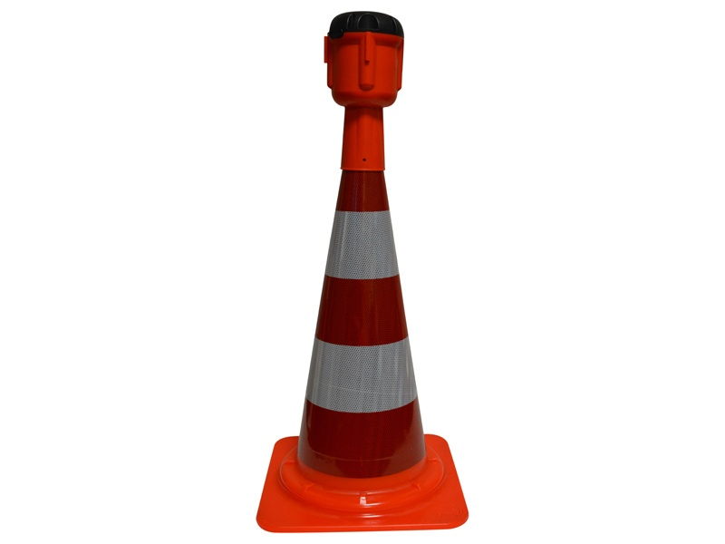 Kegeladapter met lint rood-wit 12 meter