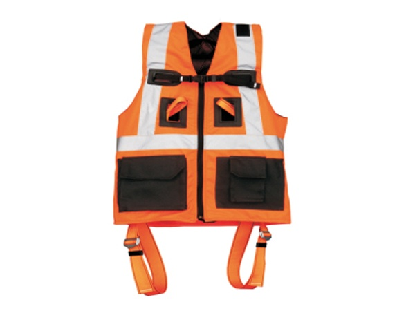 Harnasgordel P-30 geïntegreerd in reflectievest