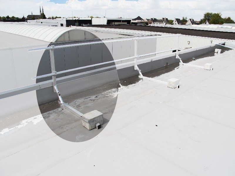 Dakrandbeveiliging leuninghouder opklapbaar