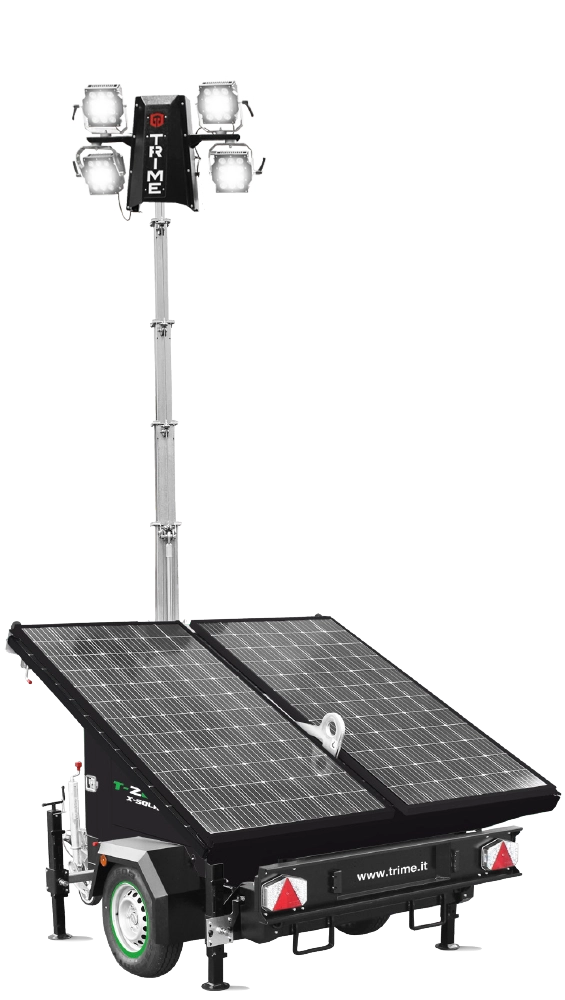 Lichtmast X-Solar 4 x 100 Watt LED