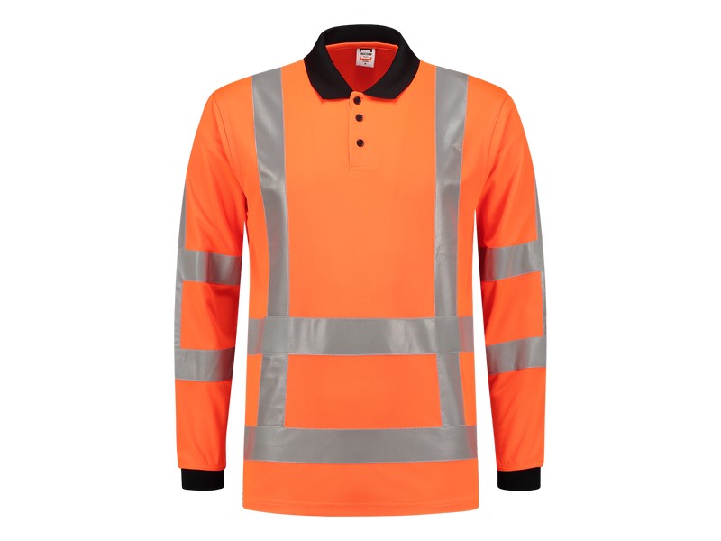 Poloshirt Tricorp RWS fluor oranje lange mouw