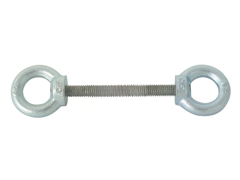 Parkeerpaal M8 draadeind 2 ogen 70 mm