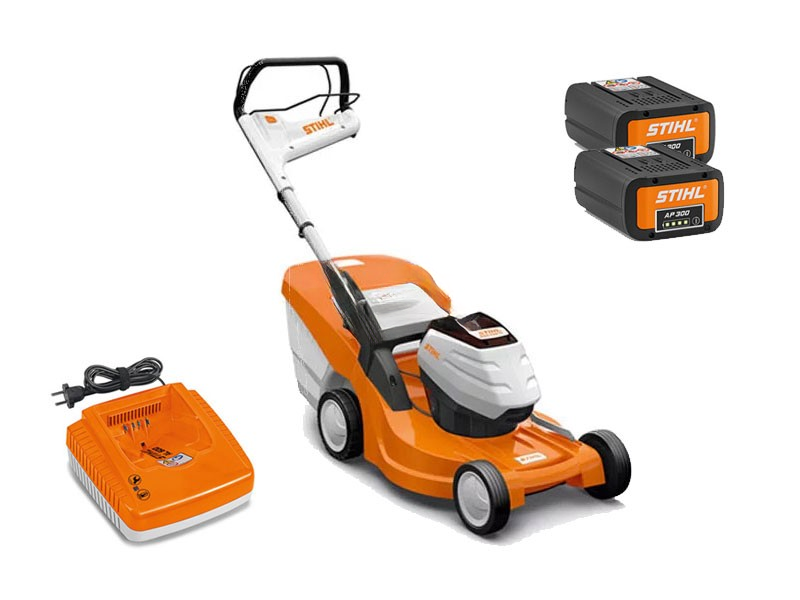 Grasmaaier op accu Stihl RMA 448.0 PC + accu's AP 200 AP 300 en snellader AL 300