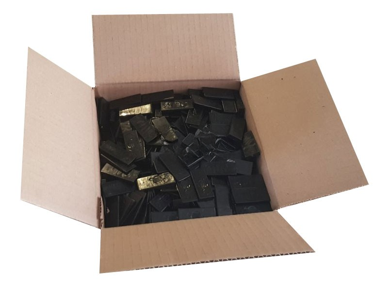 Recycle wiggen zwart | 500 stuks in doos