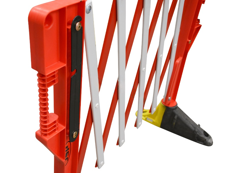 130162_Afzethek_schaarhek_Titan_3m_Rood_Wit_Anti_trip_voet_p5