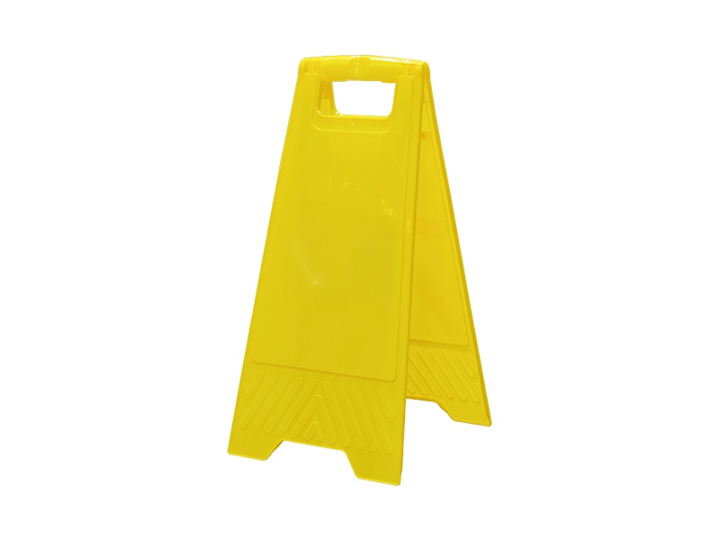 Waarschuwingsbord geel PP kunststof 615 x 235 mm