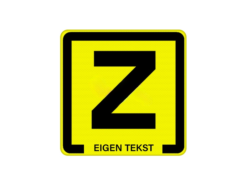 Zinkerbord 30 x 30 cm geel klasse 2 