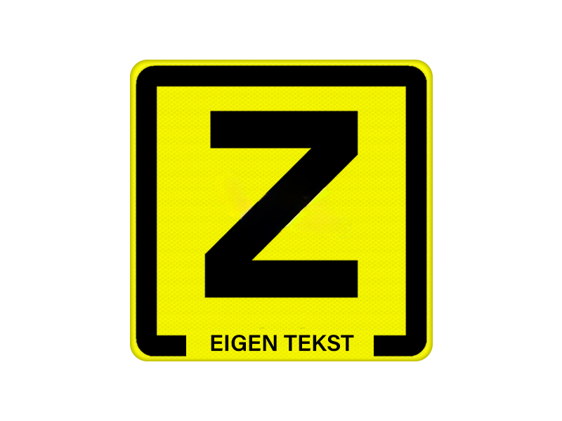 Zinkerbord 40 x 40 cm geel klasse 2