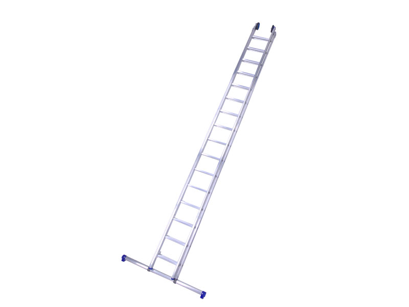 Ladder uitschuifbaar 2-delig 2 x 16 + balk  Solide 