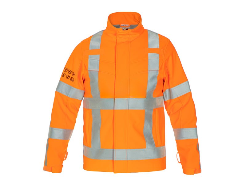Softshell jas RWS Multinorm Menorca oranje