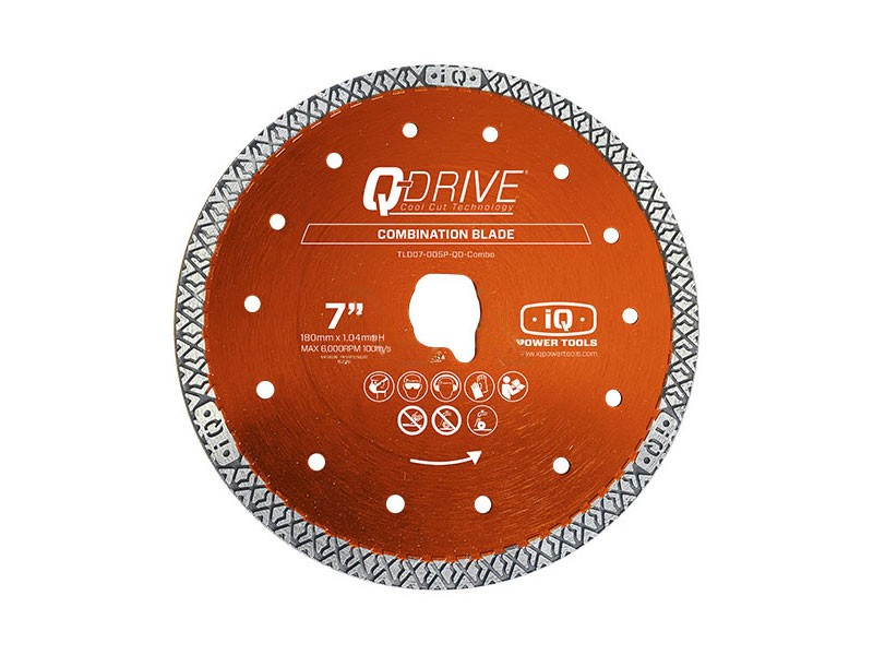 Diamantzaagblad iQ ø 180 mm Q-drive Combi