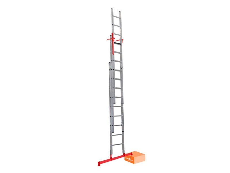 Schuifladder Pro 3 x 12 met Smart Level  Top Safe Systeem
