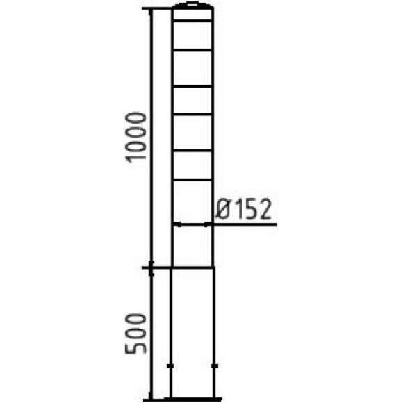 132415_Beschermpaal___152_mm_geel_zwart_met_grondkoker_p7