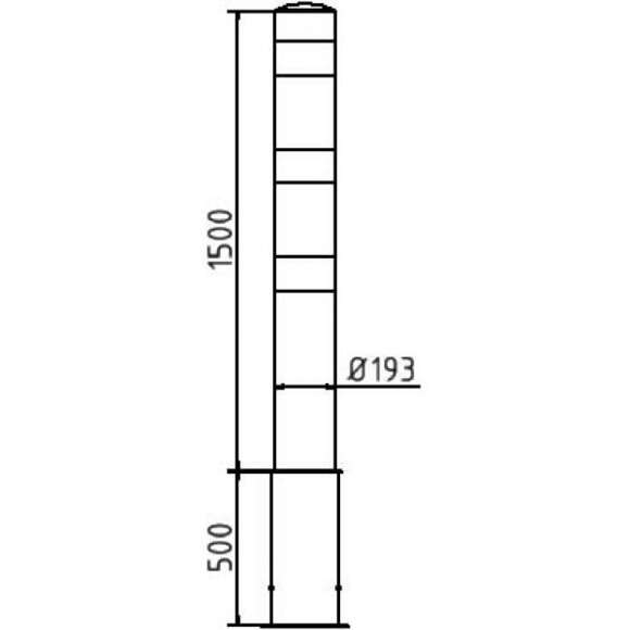 132421_Beschermpaal___193_mm_geel_zwart_met_grondkoker_p11