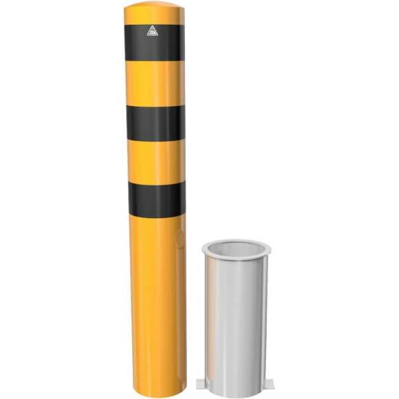 132421_Beschermpaal___193_mm_geel_zwart_met_grondkoker_p8