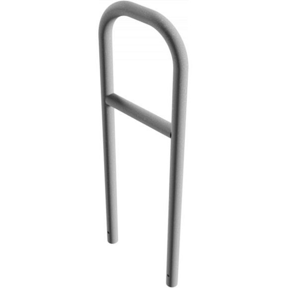 Sluishek met dwarsstang 1400 mm hoog verzinkt in beton | ø 60 mm