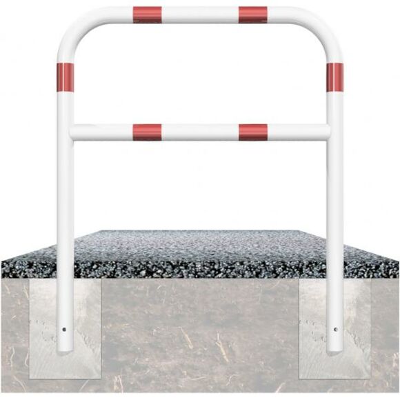 132493_Sluishek_wit_rood_met_dwarsstang_1400mm_hoog_in_beton_____60_mm_p6