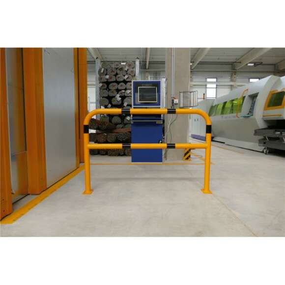 132578_Beschermhek_1000_mm_hoog_geel_zwart_met_voeten_____60_mm_p1