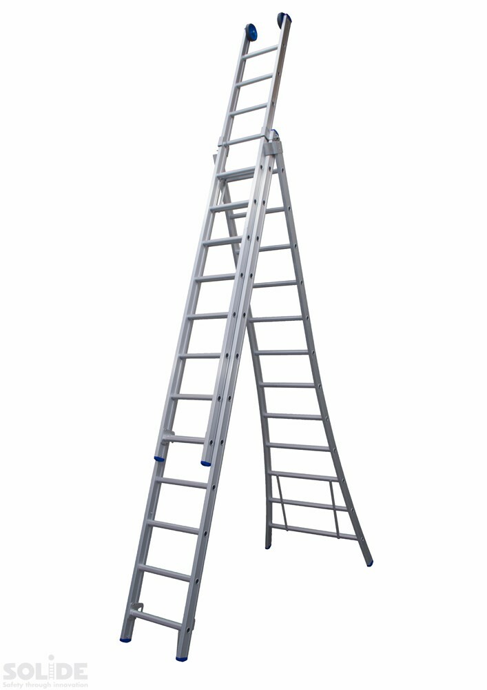 Solide ladder 3x12 reform open voet gecoat