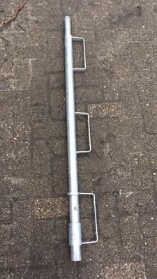 Leuninghouder Combistar met 3 plankhouders  1.32m