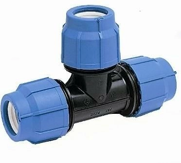 Tyleen T-stuk 25mm met 3/4 bi-draad