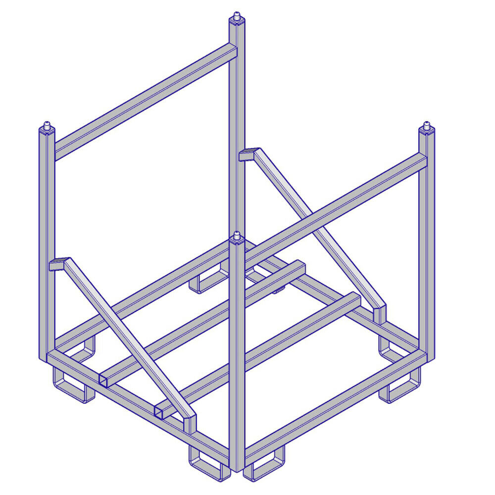 VT Stapelrek voor 60 hekken