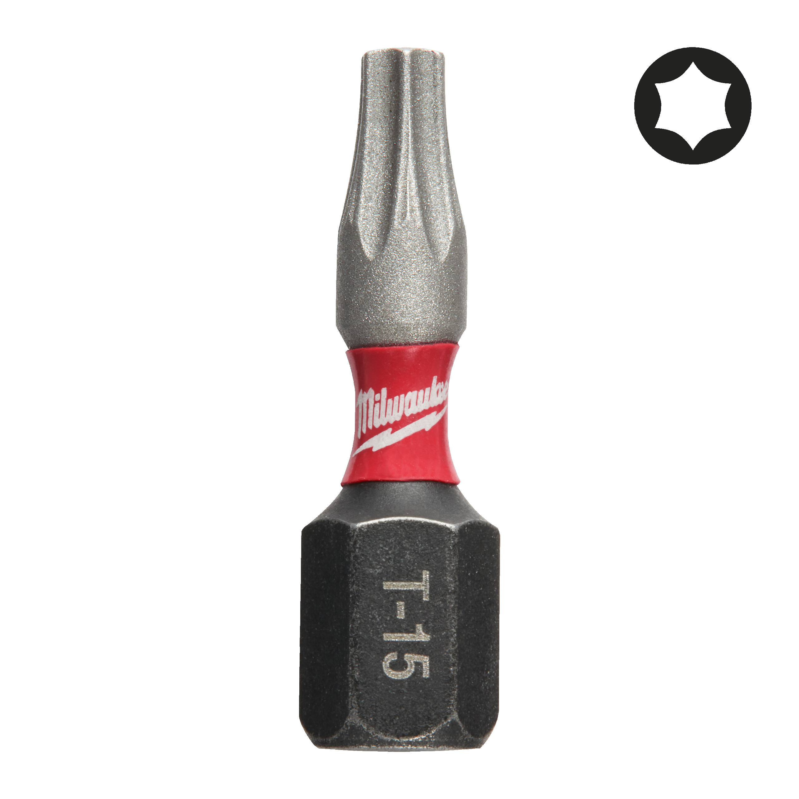 Milwaukee Schroefbit SHOCKWAVE TX15 25mm (2 stuks)