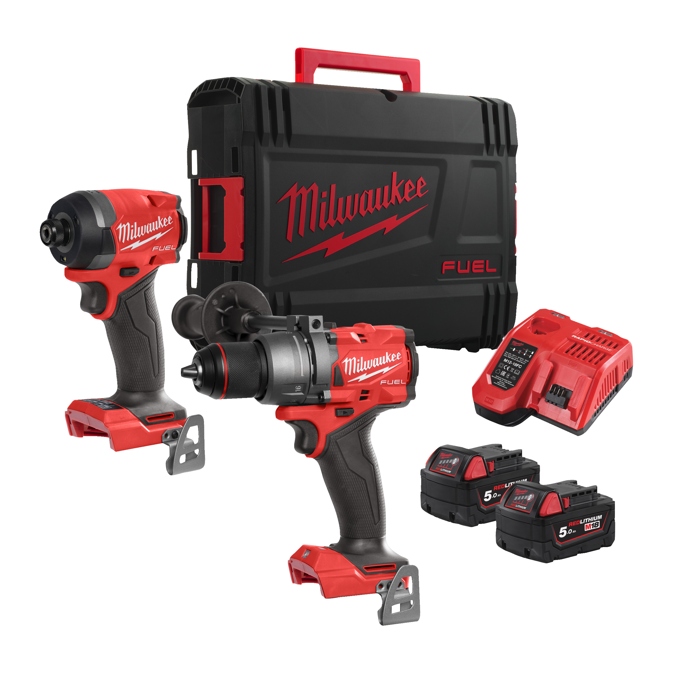 Milwaukee 18V combiset 2-kit FUEL M18 FPP2A3-502X