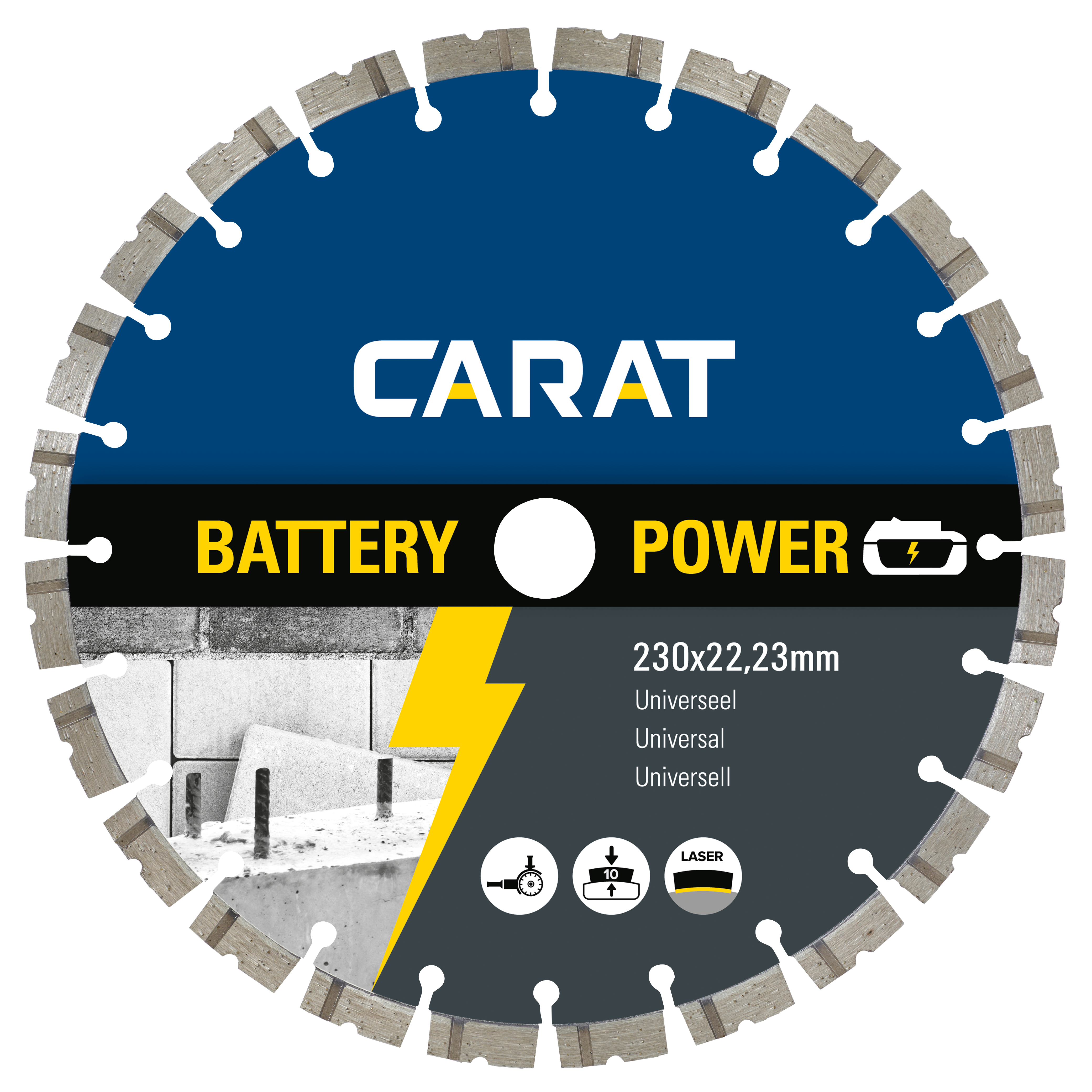 Carat Diamantzaagblad Battery Power Universeel
