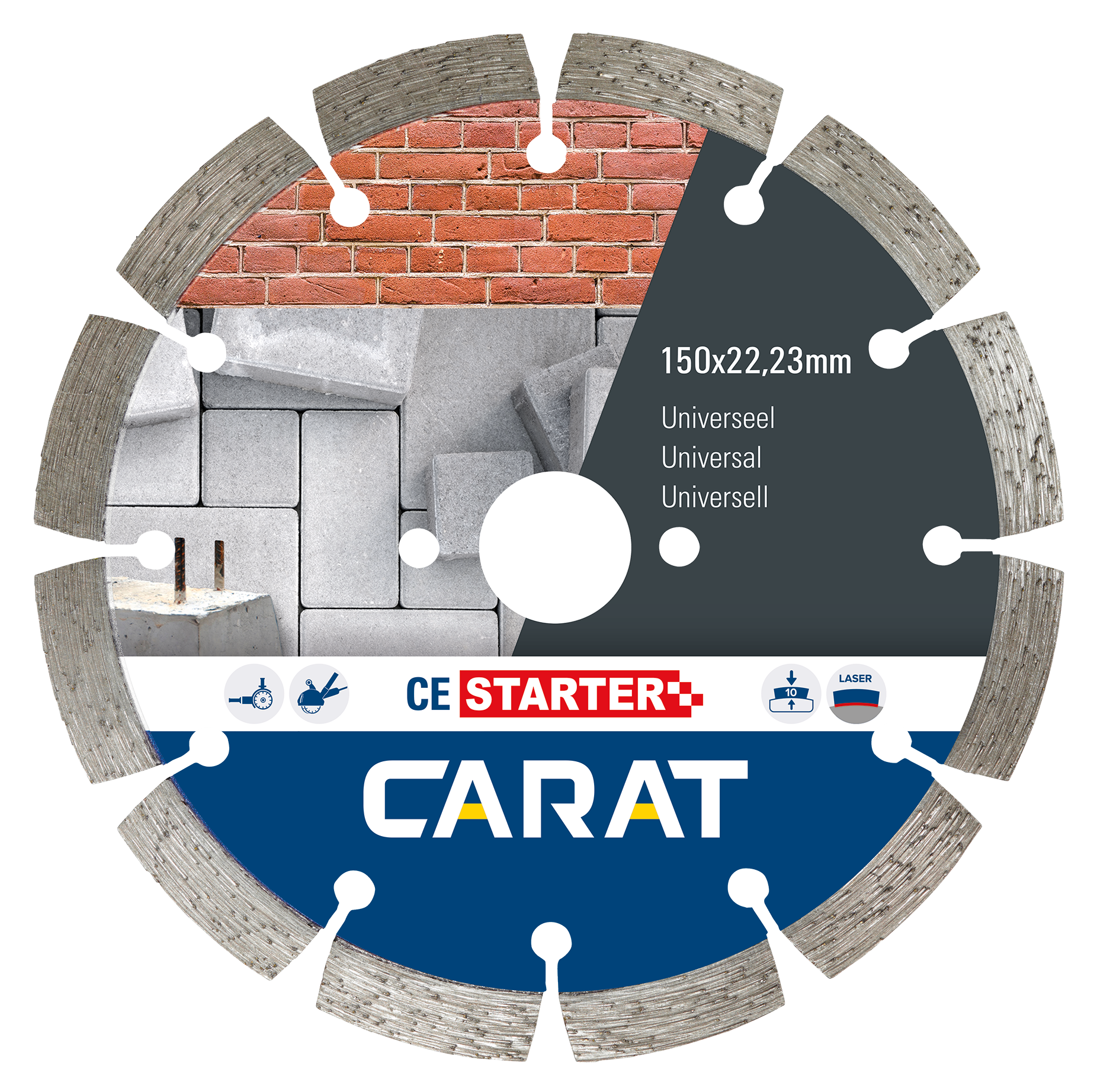 Carat diamantzaagblad CE starter universeel