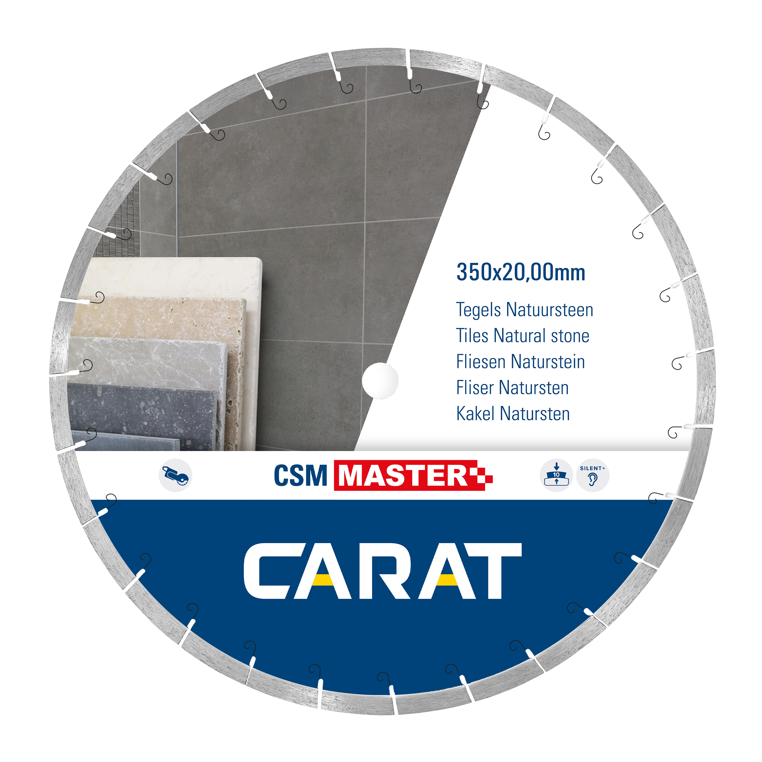 Carat Diamantzaagblad Tegels Ø350x20,00 mm, CSM Master