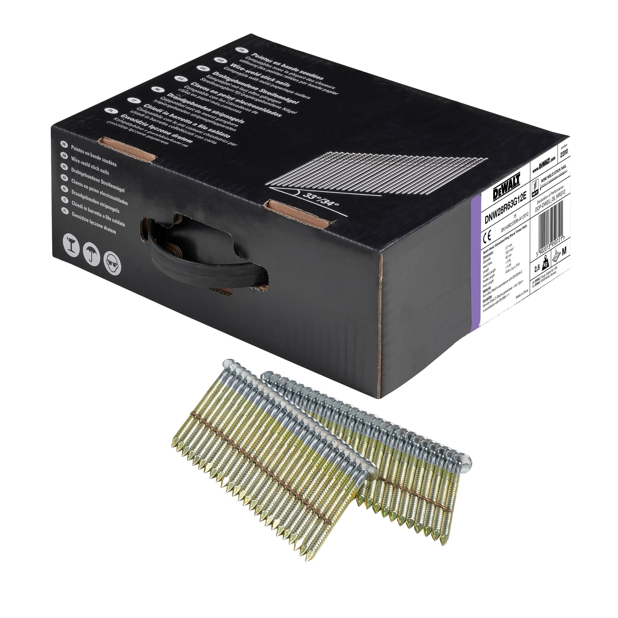137800_DeWalt_Nagels_D_kop_34__draadlas_2_8___63mm_geringd_gegalvaniseerd_G12_2_2m_DNW28R63G12E_p3