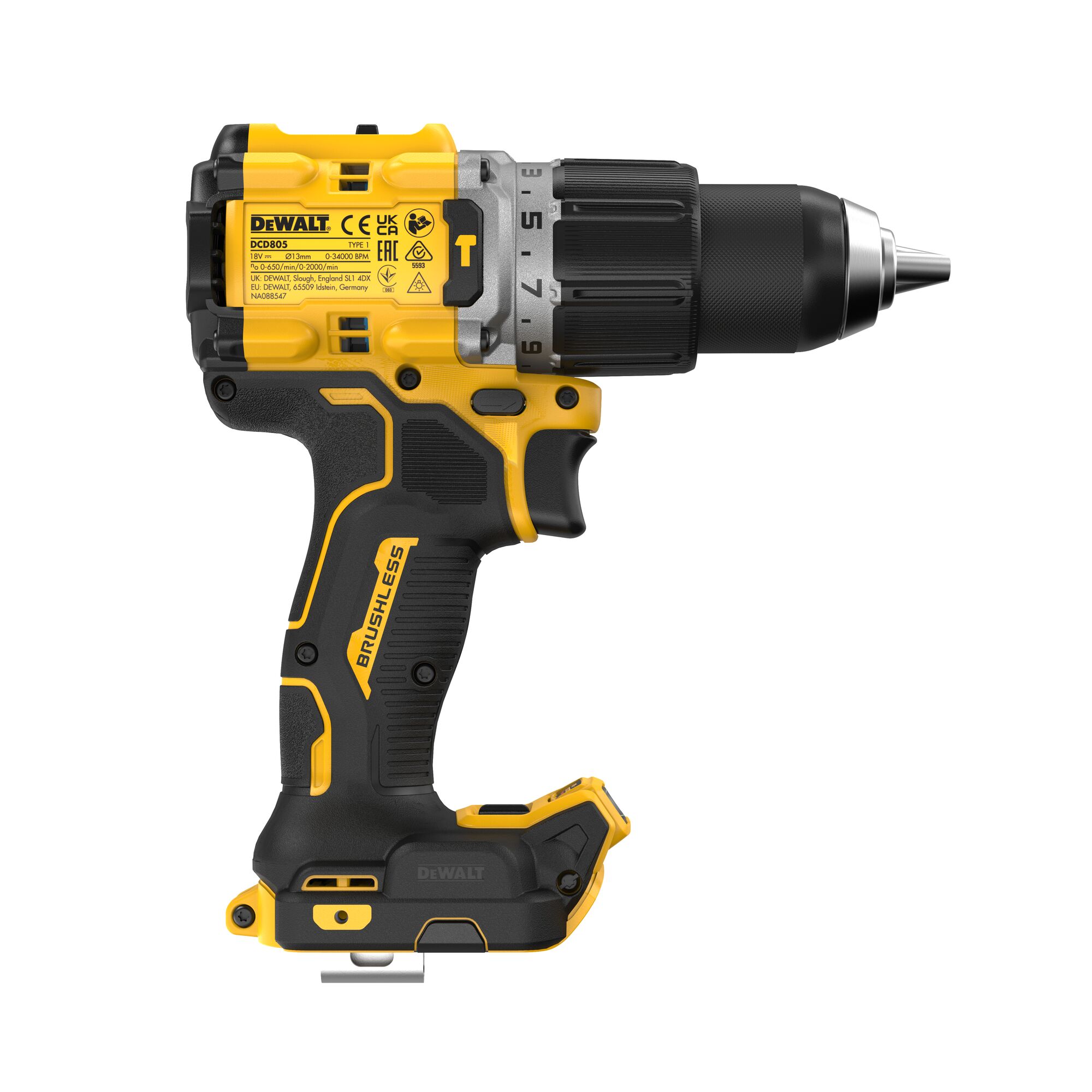 138143_Dewalt_18V_klopboor_schroefmachine_90Nm_DCD805NT_XJ_p4
